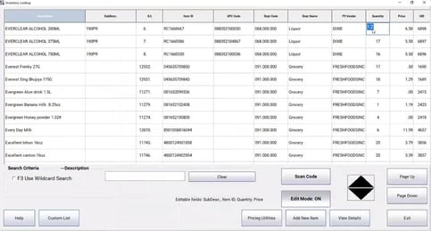 Inventory Screen - 2