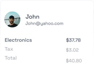 Customer John Receipt Total Element - CellSmart