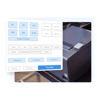 Complete Transaction and Accept Payment - Receipt Prints in BG