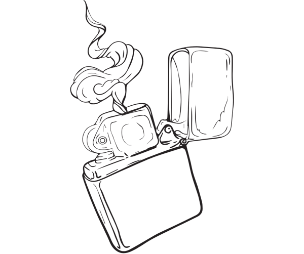 lighter sketch graphic